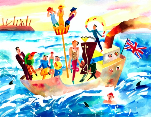 SHIP OF FOOLS 36x 28